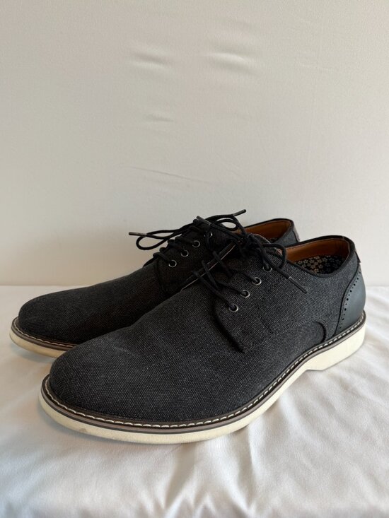 STEVE MADDEN Derby Oxford Lace Up Canvas Black Shoes 11.5 main image 10